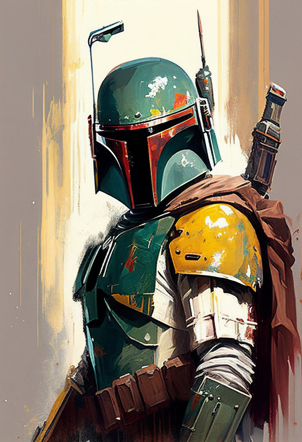 Pine Stretched  Framed 1 Panel - Boba