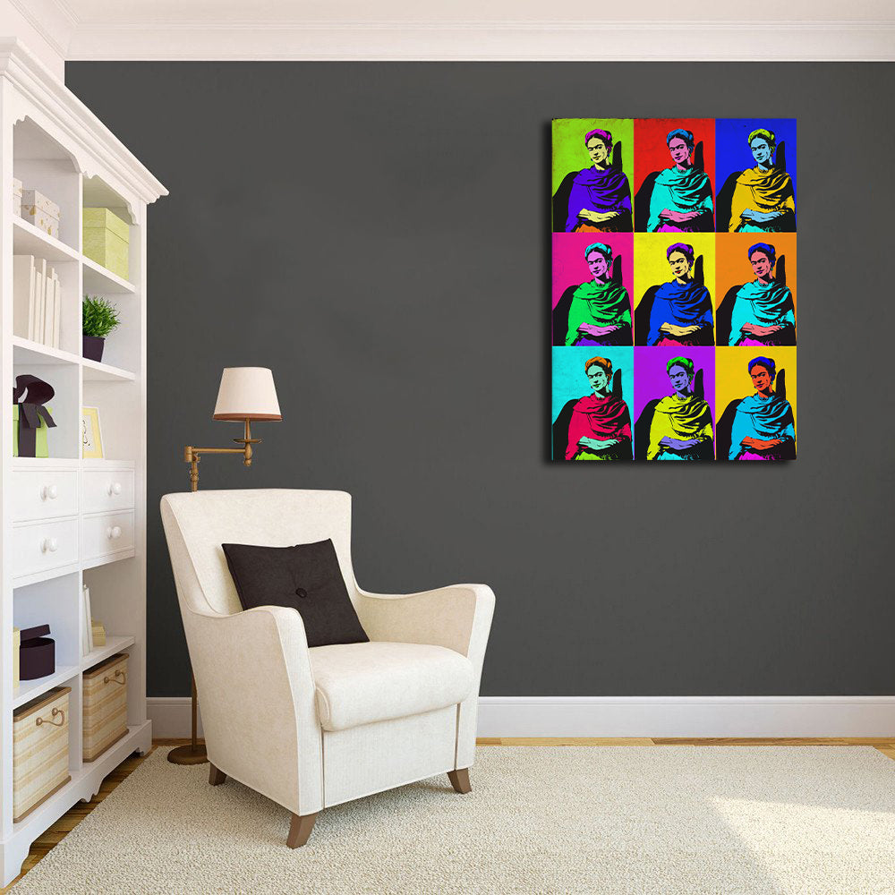 Pine Stretched  Framed 1 Panel - Frida