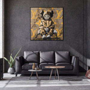 Pine Stretched  Framed 1 Panel - Kaws Brand Art edition