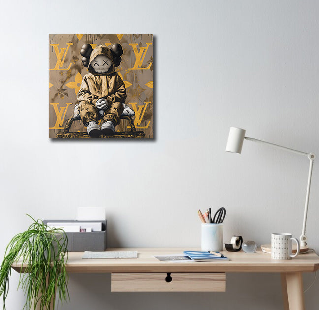 Pine Stretched  Framed 1 Panel - Kaws Brand Art edition
