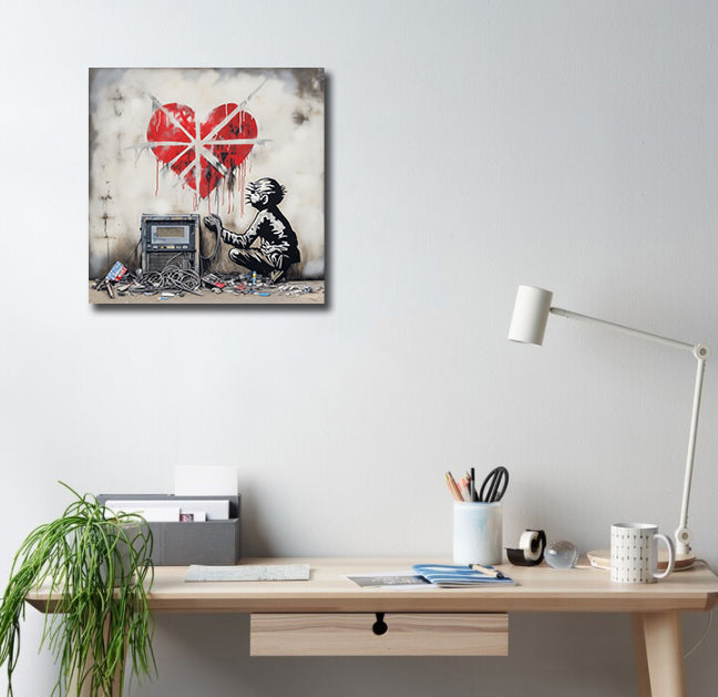 Pine Stretched  Framed 1 Panel - Heartbreaking