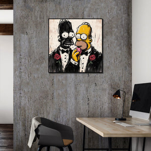 Pine Stretched  Framed 1 Panel - Simpson