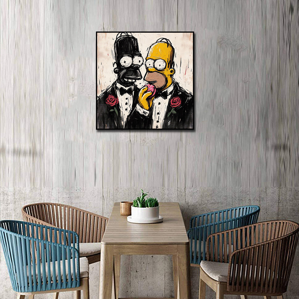 Pine Stretched  Framed 1 Panel - Simpson