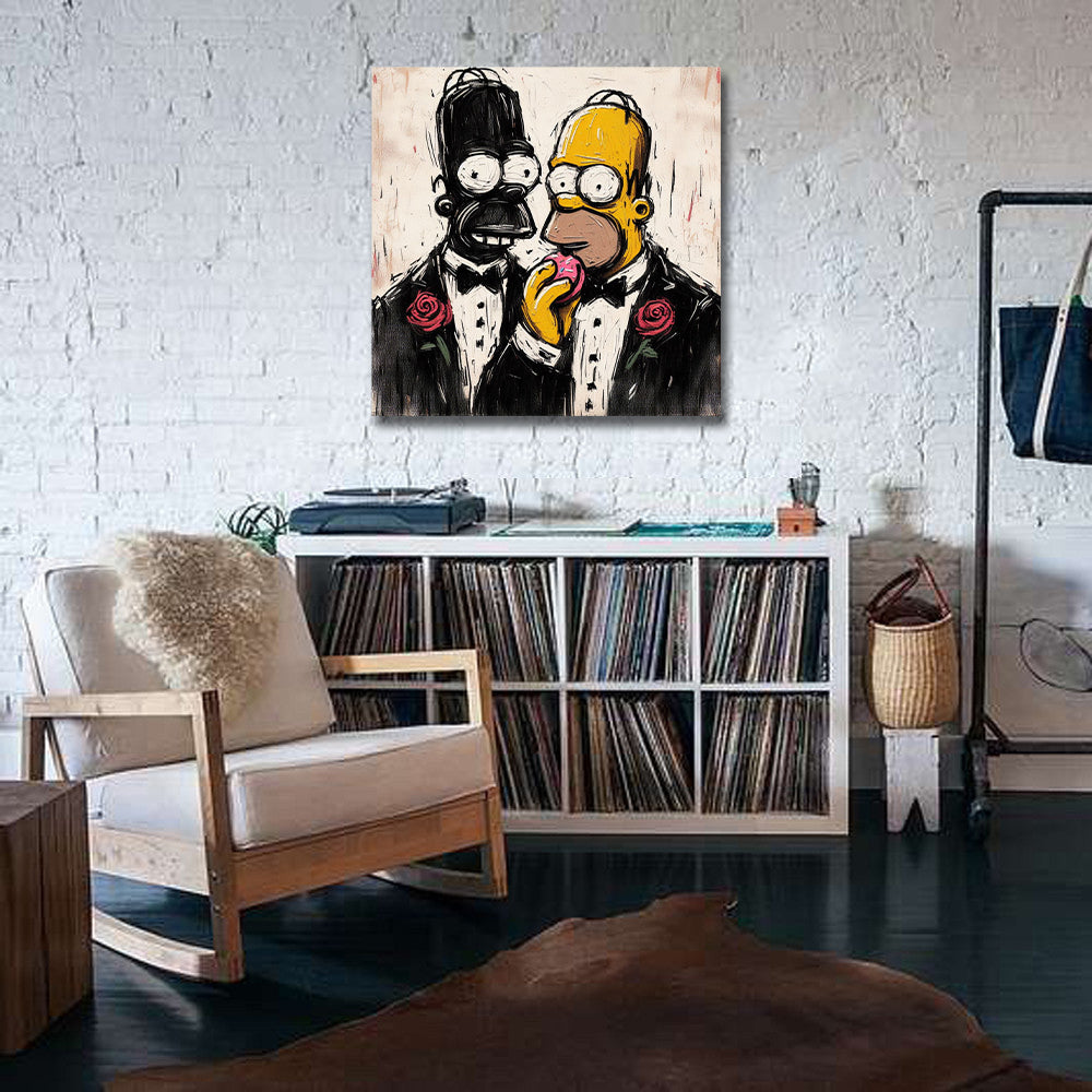 Pine Stretched  Framed 1 Panel - Simpson