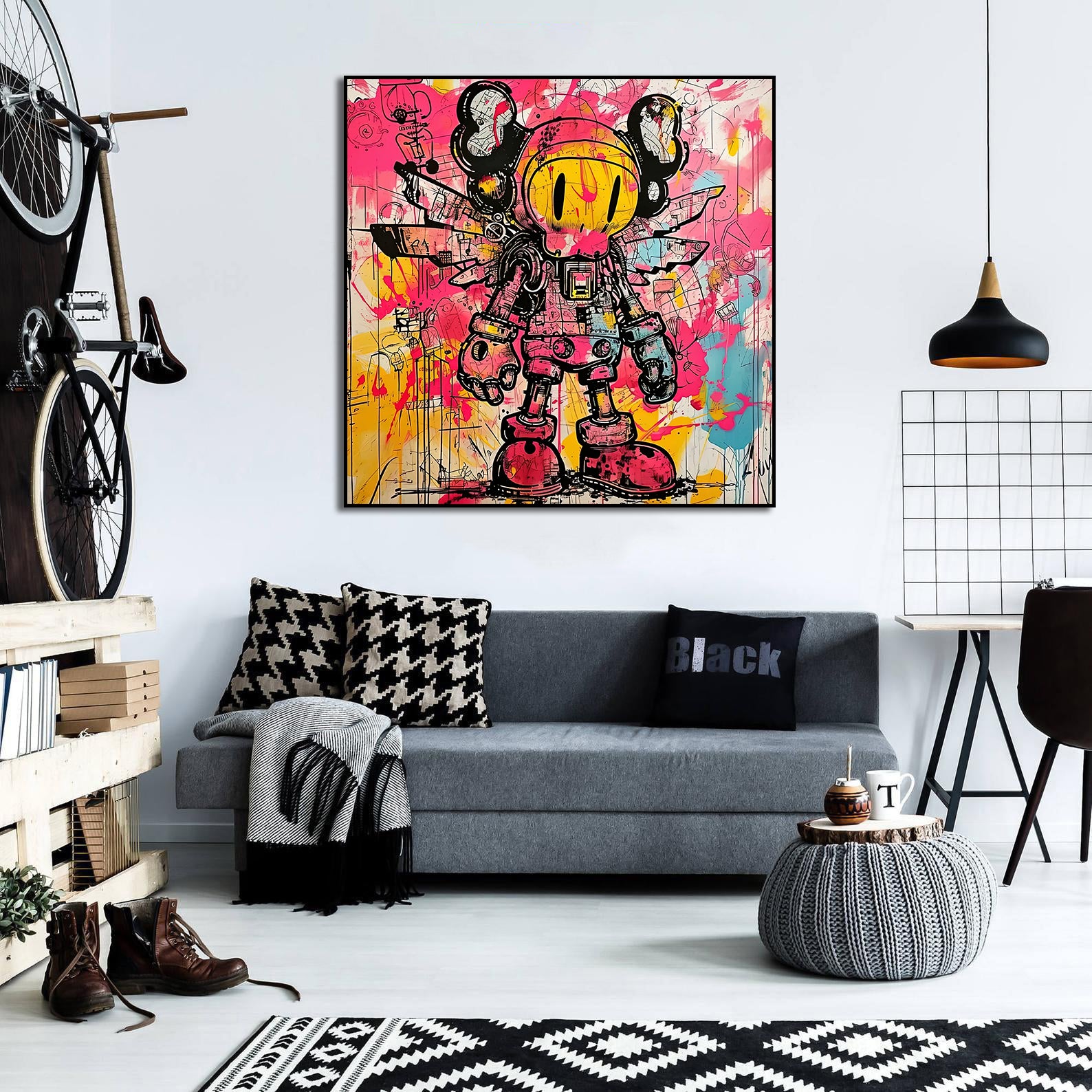Framed 1 Panel - Kaws