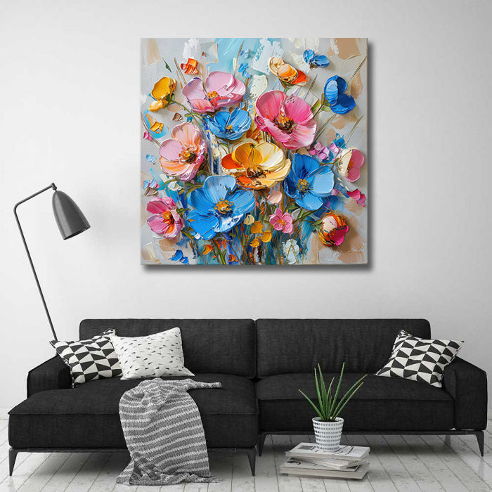 Pine Stretched  Framed 1 Panel - Flowers