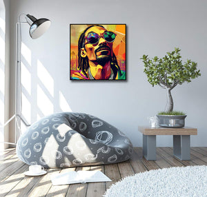Pine Stretched  Framed 1 Panel - Snoop Dogg