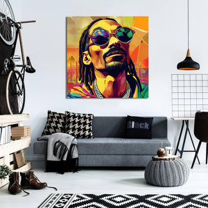 Pine Stretched  Framed 1 Panel - Snoop Dogg