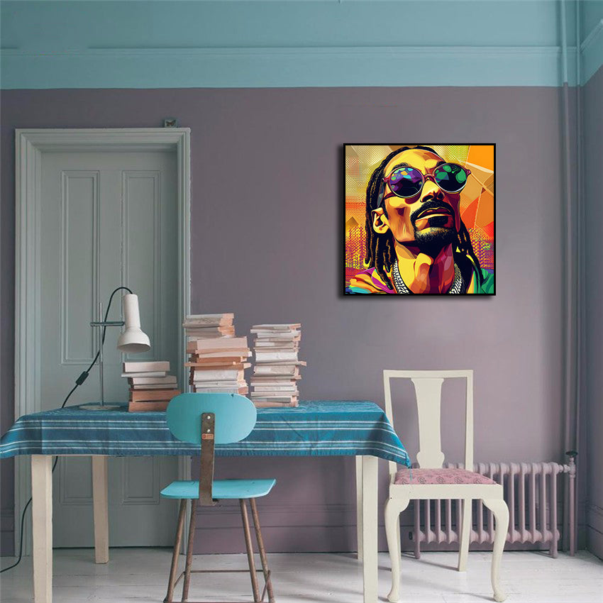 Pine Stretched  Framed 1 Panel - Snoop Dogg