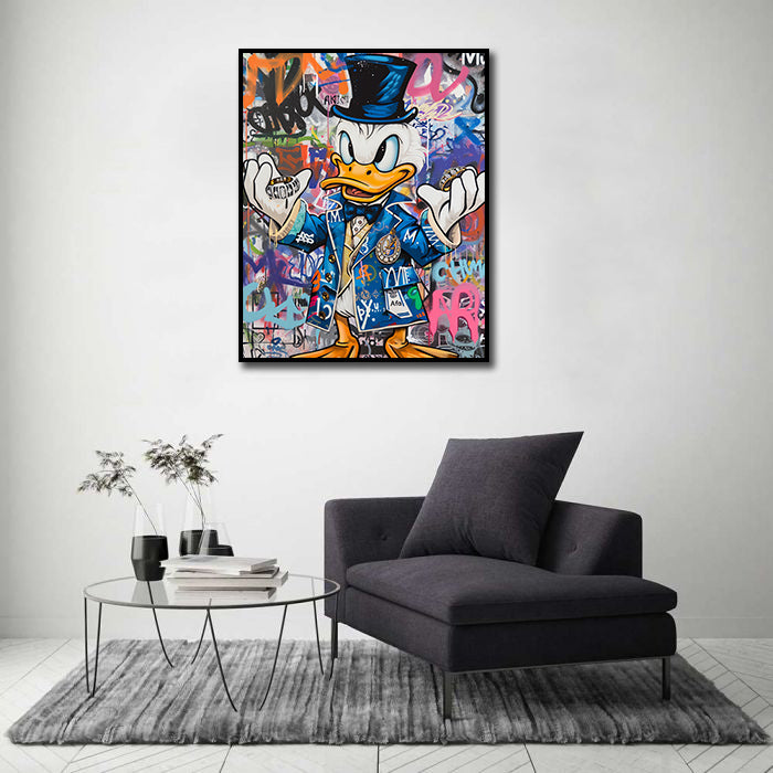 Pine Stretched  Framed 1 Panel - Donald Duck
