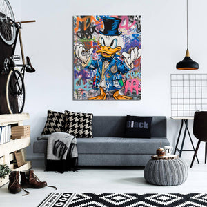Pine Stretched  Framed 1 Panel - Donald Duck