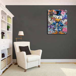Pine Stretched  Framed 1 Panel - Donald Duck