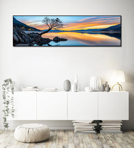 Framed 1 Panel - Sunset over Lake Wakatipu