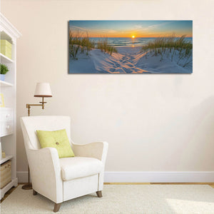 Framed 1 Panel - Sunset on a stunning beach