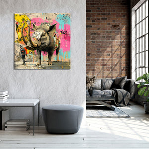 Pine Stretched  Framed 1 Panel - Urban Street Art