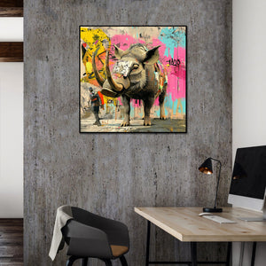Pine Stretched  Framed 1 Panel - Urban Street Art