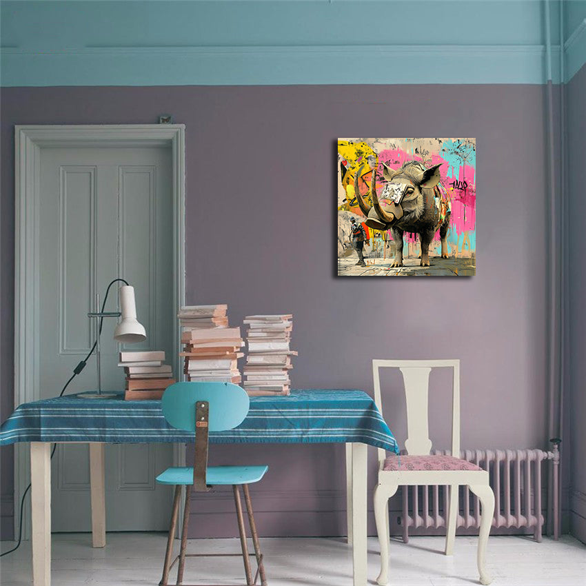 Pine Stretched  Framed 1 Panel - Urban Street Art