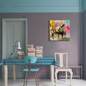 Pine Stretched  Framed 1 Panel - Urban Street Art