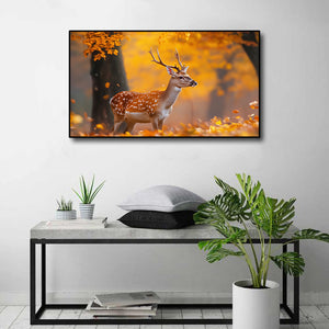Framed 1 Panel - Sika Deer in Autumn