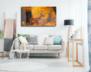 Framed 1 Panel - Sika Deer in Autumn