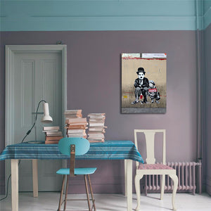 Pine Stretched  Framed 1 Panel - Street Art