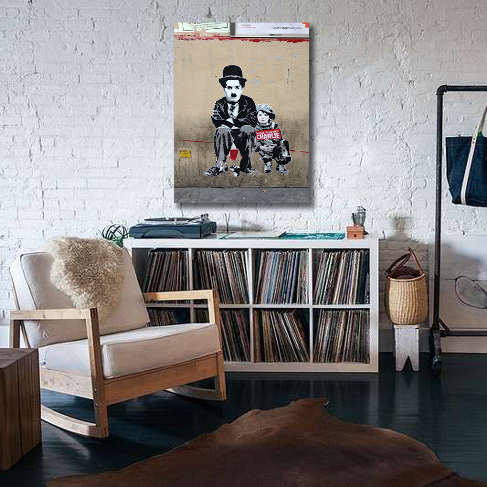 Pine Stretched  Framed 1 Panel - Street Art