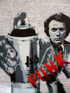Modern Pop Art Canvas Wall Art Print Poster | Home Decor | Stretched 1 Panel - Punk