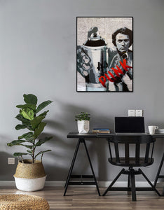 Modern Pop Art Canvas Wall Art Print Poster | Home Decor | Stretched 1 Panel - Punk