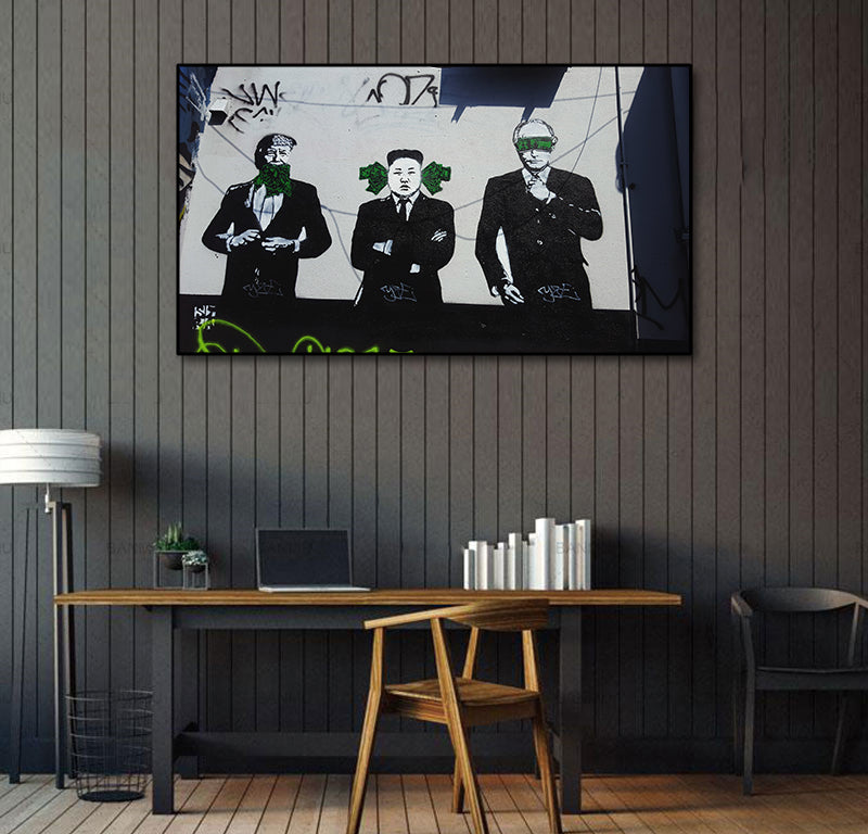 Pine Stretched  Framed 1 Panel - Street Art