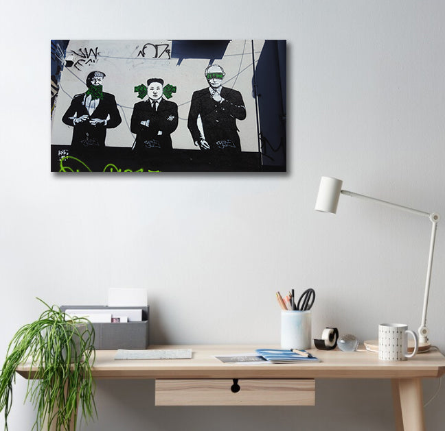Pine Stretched  Framed 1 Panel - Street Art