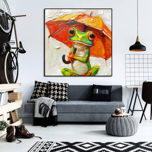 Pine Stretched  Framed 1 Panel - Raining