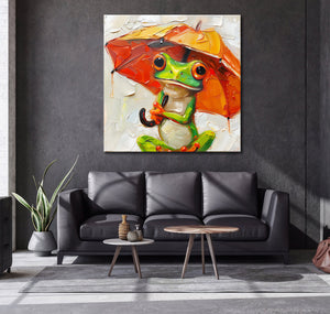 Pine Stretched  Framed 1 Panel - Raining