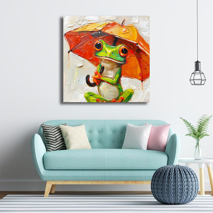 Pine Stretched  Framed 1 Panel - Raining