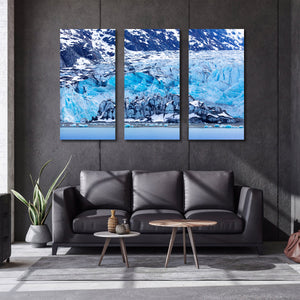 Pine Stretched  Framed 3 Panels - World Natural Heritage - Alaska Glacier Bay