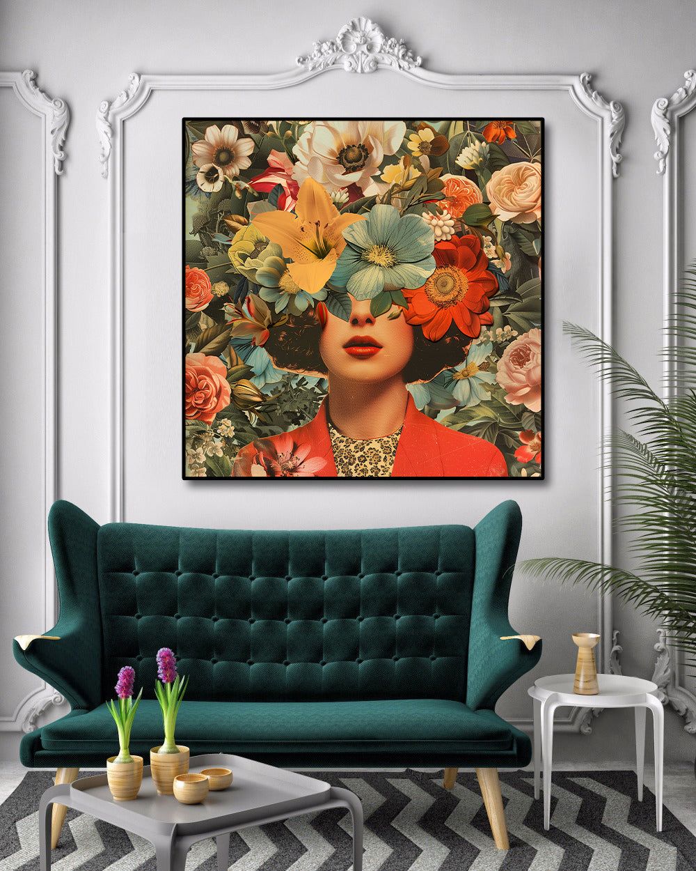 Pine Stretched  Framed 1 Panel - Fashion Portrait