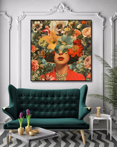 Pine Stretched  Framed 1 Panel - Fashion Portrait