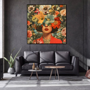 Pine Stretched  Framed 1 Panel - Fashion Portrait