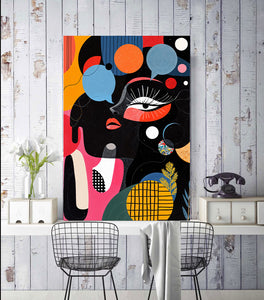 Pine Stretched  Framed 1 Panel - Dadaism Concept