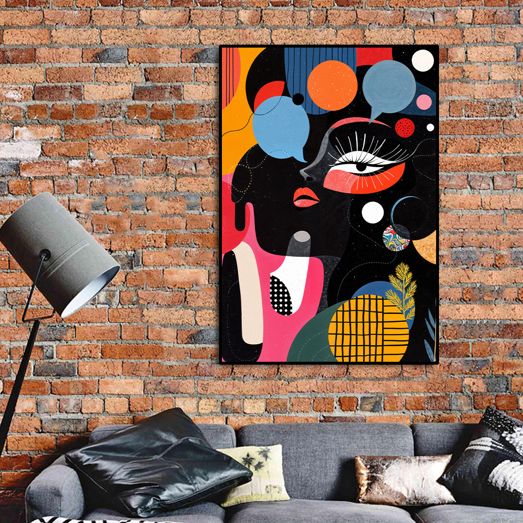 Pine Stretched  Framed 1 Panel - Dadaism Concept