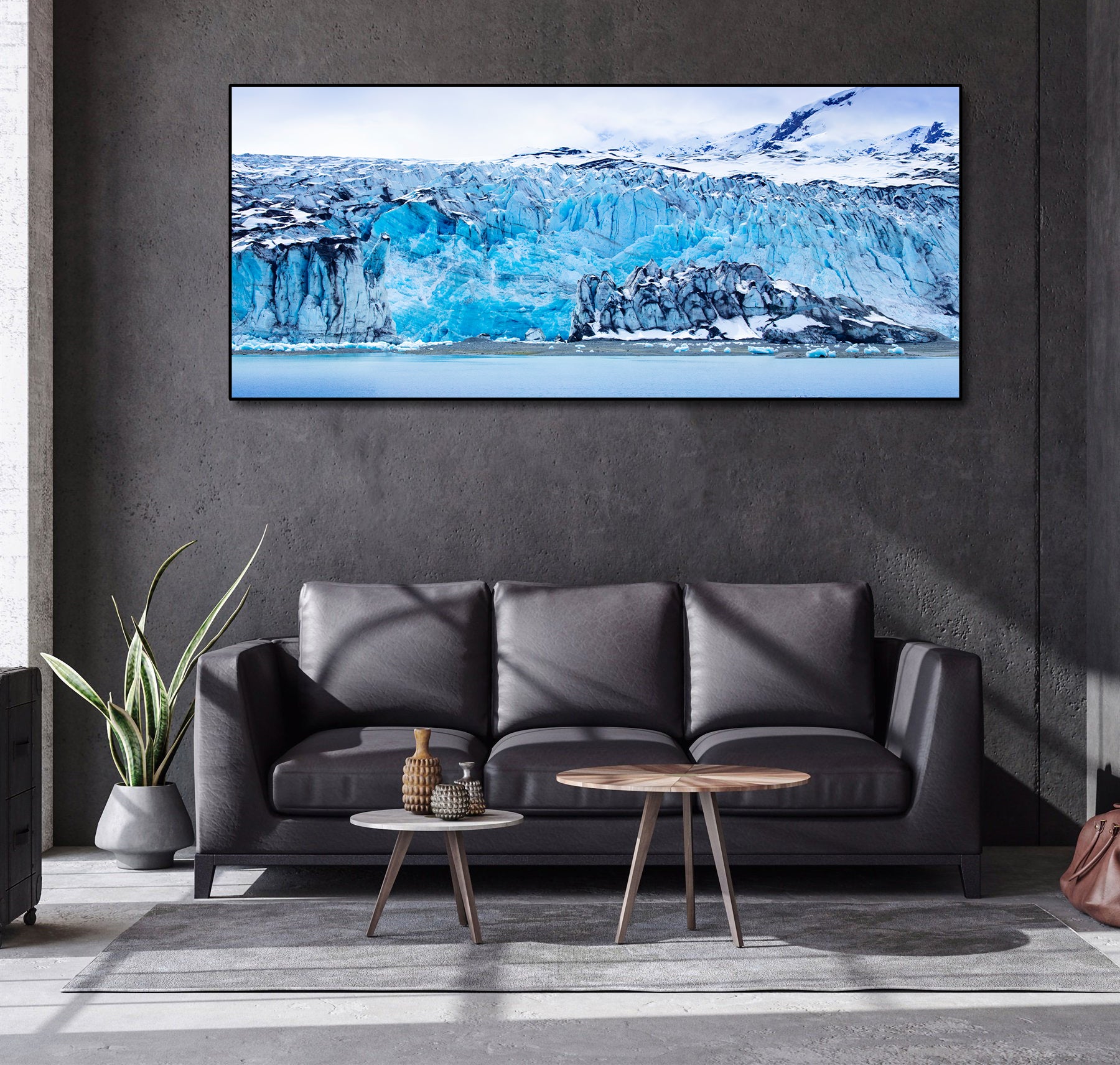 Pine Stretched  Framed 1 Panel - World Natural Heritage - Alaska Glacier Bay