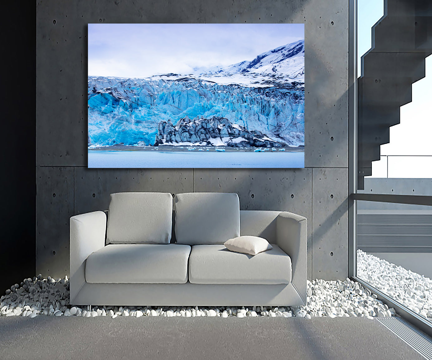 Pine Stretched  Framed 1 Panel - World Natural Heritage - Alaska Glacier Bay