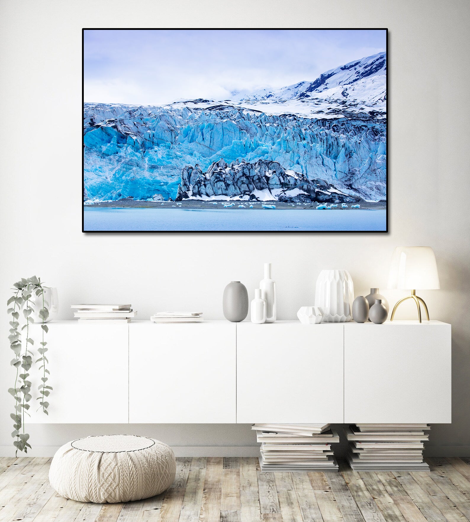 Pine Stretched  Framed 1 Panel - World Natural Heritage - Alaska Glacier Bay