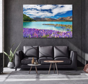 Pine Stretched  Framed 1 Panel - Lake Tekapo, New Zealand