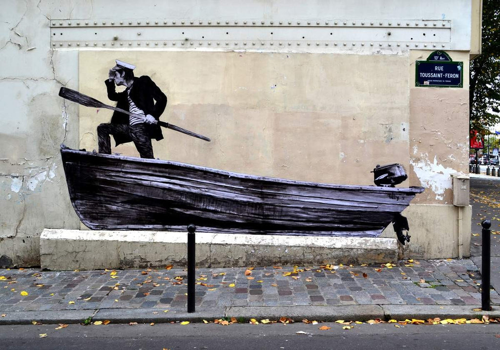 Pine Stretched  Framed 1 Panel - Street Art in France