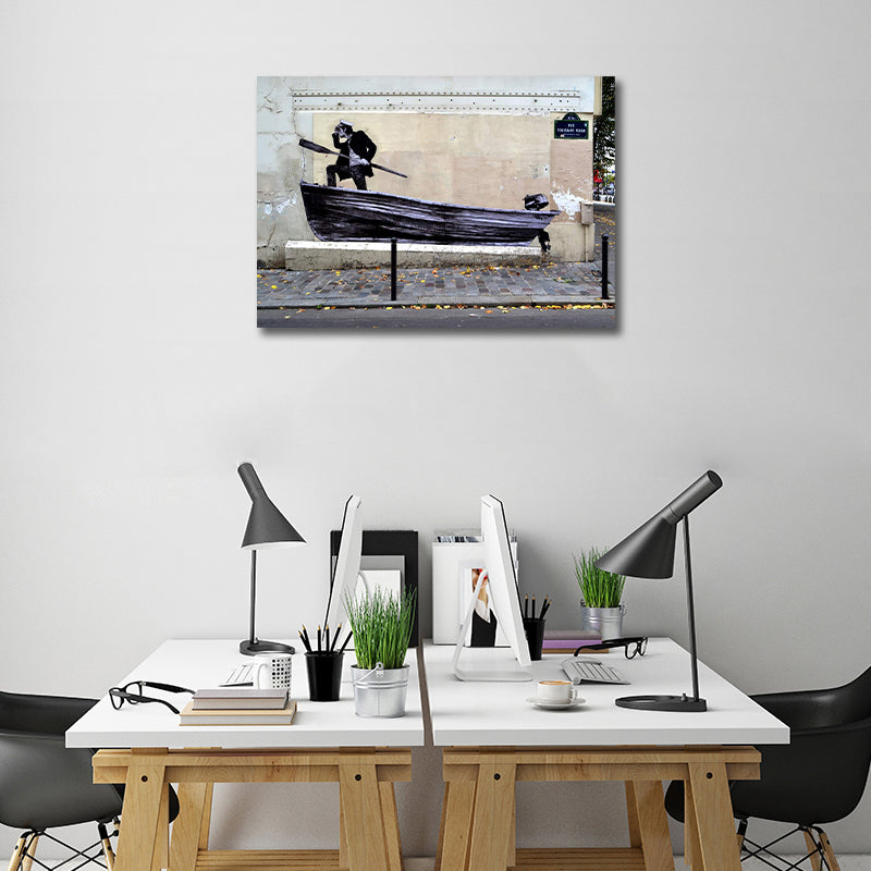 Pine Stretched  Framed 1 Panel - Street Art in France