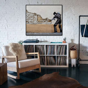 Modern Pop Art Canvas Wall Art Print Poster | Home Decor | Stretched 1 Panel - Street Art in France