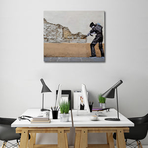 Modern Pop Art Canvas Wall Art Print Poster | Home Decor | Stretched 1 Panel - Street Art in France