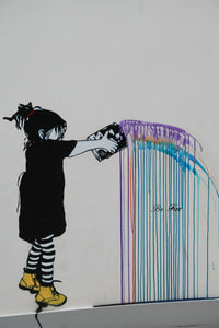 Framed 1 Panel - Street Art - Be Free