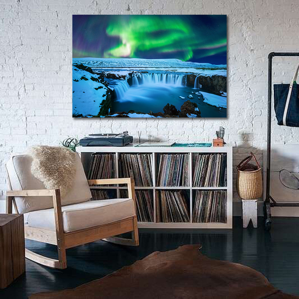 Pine Stretched  Framed 1 Panel - Aurora