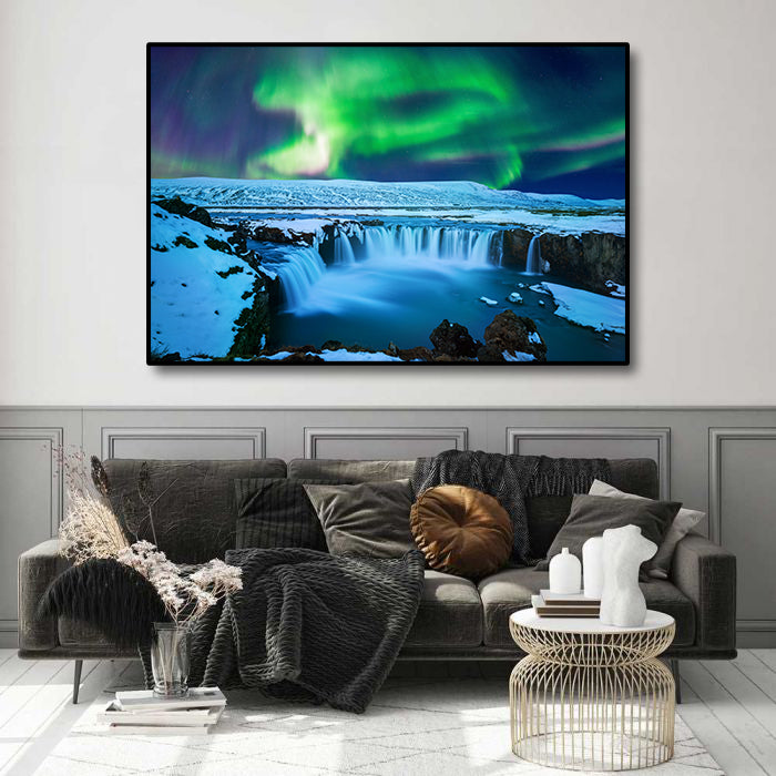 Pine Stretched  Framed 1 Panel - Aurora